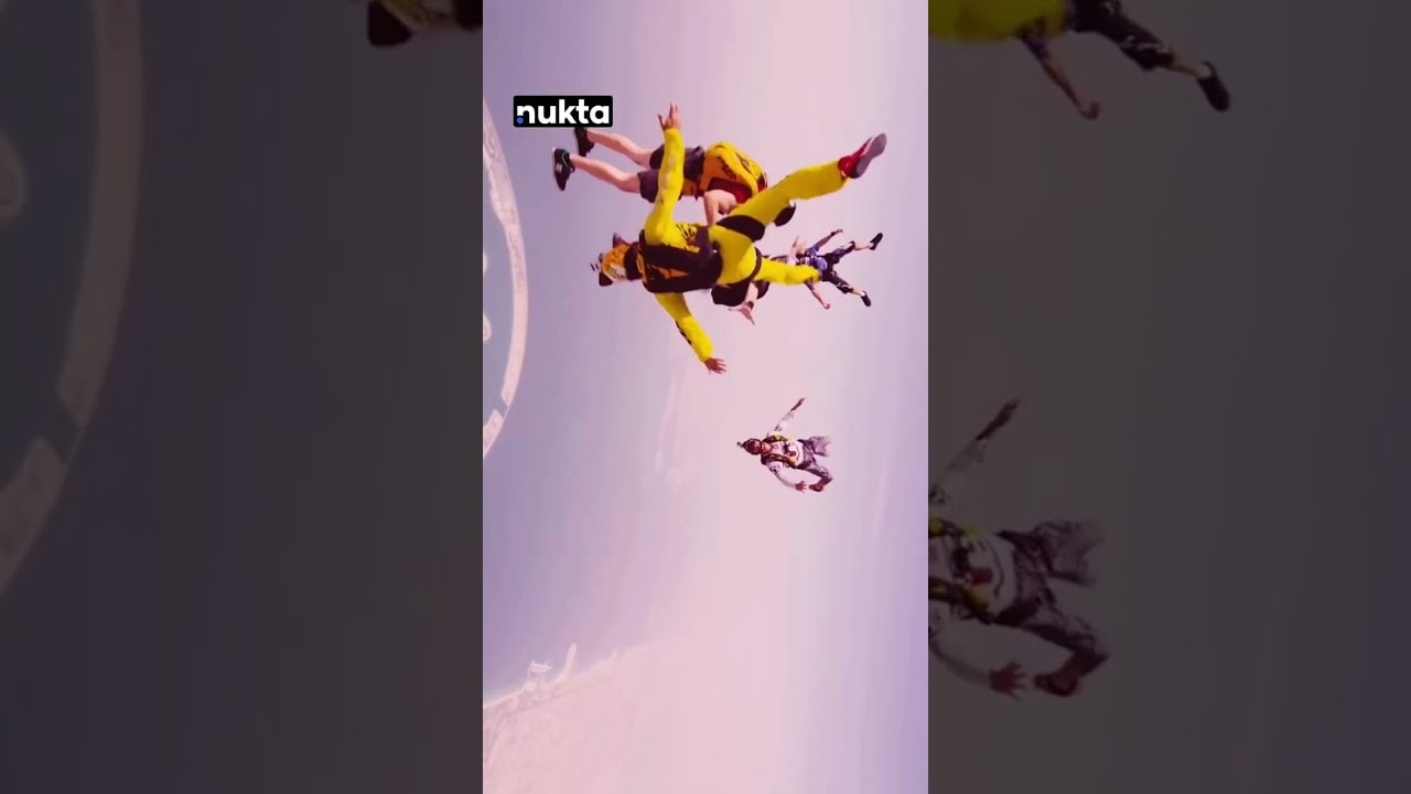 Did the Dubai Crown Prince Sheikh Hamdan Just Skydive Over Palm Jumeirah?! | Nukta Dubai